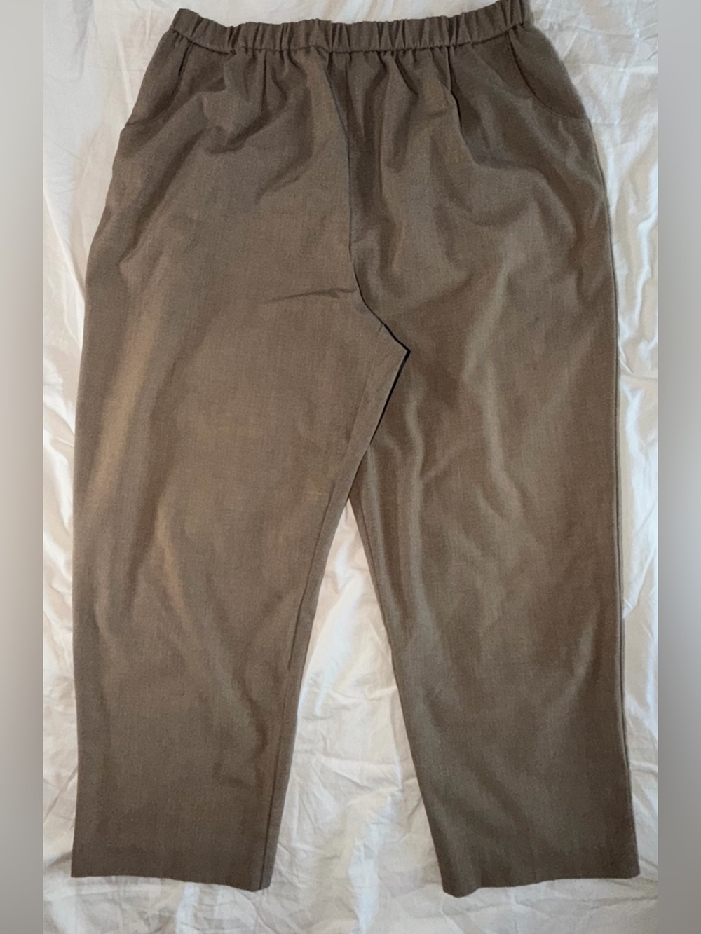 🛍️Briggs Pull-On Elastic Waist Brown Casual Pants
